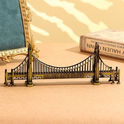 Satyam Kraft 1 Pc The Golden Gate Bridge Statue for Showpeice for Home Décor Decorative Showpiece  -  8 cm