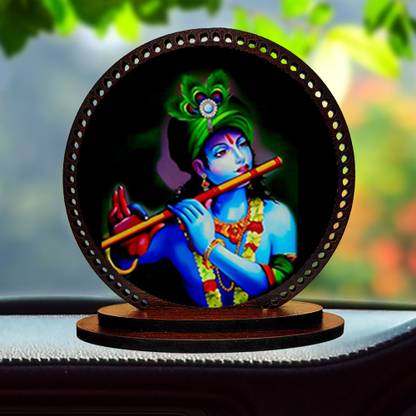 Color Splash Lord Radhe Krishna ji Idol for car Dashboard & Home Decorative Showpiece  -  3 cm
