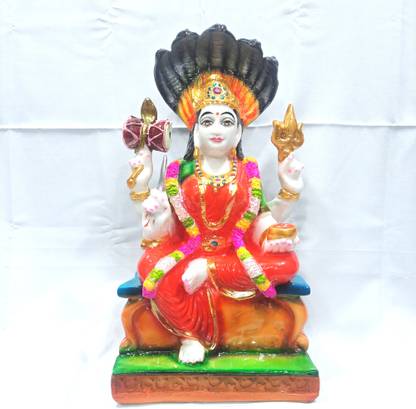 new sastha Mariyamman Statue/Shakthi Devi Idol/Goddess Mariyamman Marble Resin Statue Decorative Showpiece  -  35 cm