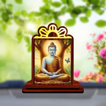 GiftsRange Gautam Buddha Mahavira Siddhartha Car Dashboard Idol Decorative Showpiece  -  9.5 cm