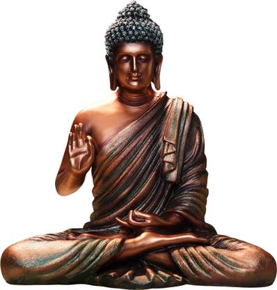PRG Resin Buddha Statue in Vitarka Mudra:- Symbol of Wisdom & Peace (Buddha 10) Decorative Showpiece  -  38 cm