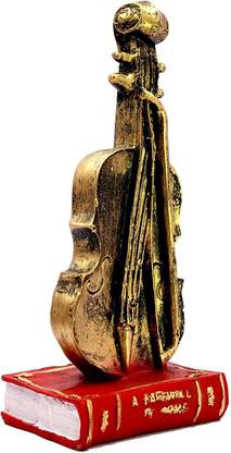 eSplanade Resin Violin Showpiece Statue Sculpture Figurine - Home Decor - 9.4" Inches Decorative Showpiece  -  23.9 cm