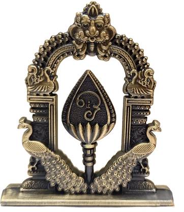 ATMDU Ayyappan Traders Murugan OM Vel with Peacock|Murugan Vel Mayil for Car Dashboard Decorative Showpiece  -  6 cm