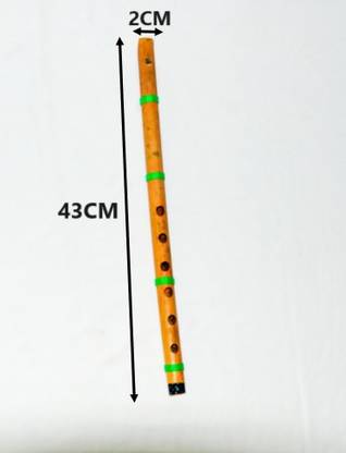 SHOPISAM Channapatna Wooden Flute/Drone/fluting/champagne flute/transverse flute Decorative Showpiece  -  43 cm