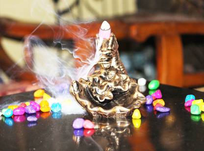 Flipkart SmartBuy Dragon Smoke Incense Burner - Backflow Home Decor - 10 Incense Cones Included डेकोरेटिव शोपीस  -  11 cm