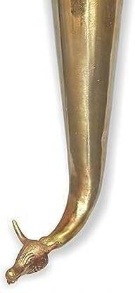 Mokash Creations Brass Pipe Shringi for Puja/Rudrabhishek/Mahadev Puja Decorative Showpiece  -  20 cm