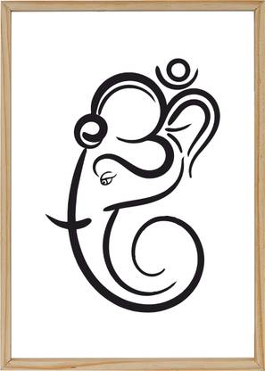 Utsav Collection Shree Ganesha Acrylic Frame | Innovative Design Decorative Showpiece  -  46 cm