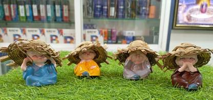 ANSH Monk3 Decorative Showpiece  -  6 cm