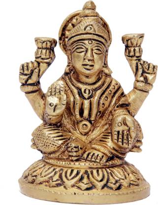 RK Co | RK7Co. Sri Mahalakshmi : Goddess of Weath | Sri Lakshmi Idol (3.5") Decorative Showpiece  -  8 cm
