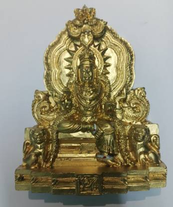 tskutty Goddess Lalitha Devi polymarble idol / Kamakshi devi idol Decorative Showpiece  -  14 cm