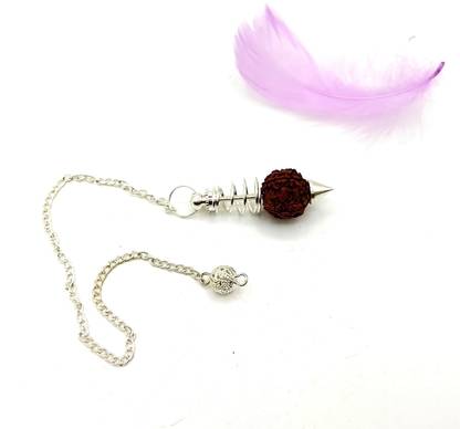 Plus Value Rudraksha Dowsing Pendulum for Vastu & Reiki Experts Dowsing Master Decorative Showpiece  -  15 cm
