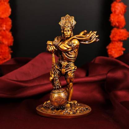 mark india Car Dashboard Premium Bahubali Hanuman Idol Decorative Showpiece  -  10.9 cm