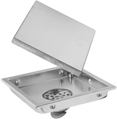 Lyla Invisible Square Floor Drain with Tile Insert Grate for Shower 15cm B Decorative Showpiece  -  10 cm