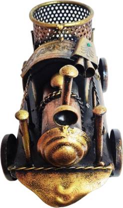 Vandana Collection Vintage Train Engine Multi-Purpose Storage Decorative Showpiece  -  13 cm