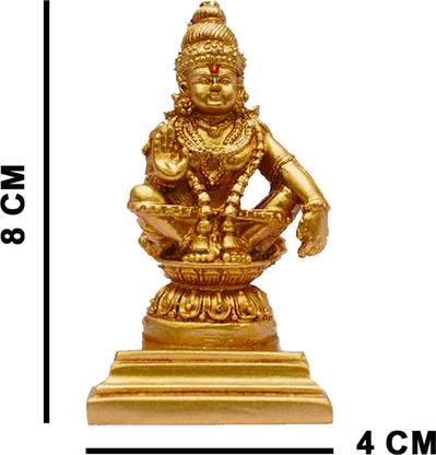 SASTHA MART Ayyappan Idol, Ayyappan Statue, Iyyappan Silai, Iyappan Idol Decorative Showpiece  -  18 cm