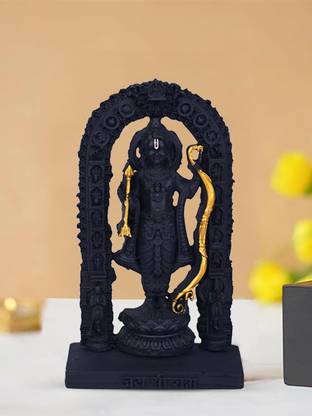 Suthar's 3D Ram Lalla Ayodhya Idol Statue Decorative Showpiece  -  15 cm