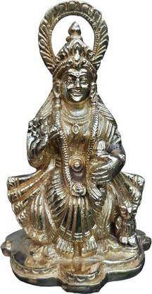 Laxmi Bhandar MA Lakshmi for Home Decor and Gift Purpose - Murti Statue (Brass, Gold) Decorative Showpiece  -  15 cm