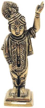 Neo Classic Dwarkadhish Bhagwan Idol Statue Decorative Showpiece Figurine for Pooja Room & Gift Decorative Showpiece  -  11 cm