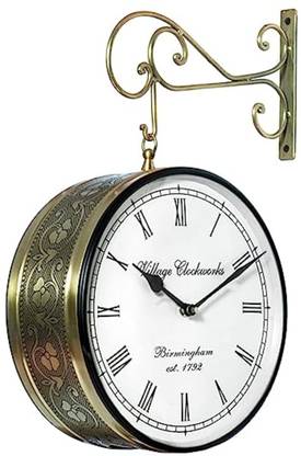 lavearth Railway Clock for Home, living room, Bedroom Decorative Showpiece  -  12 cm