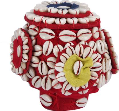 BOVZEN Wood LAXMI JHAPI Box, Standard डेकोरेटिव शोपीस  -  16 cm