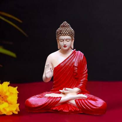 GW Creations Lord Gautam Meditating Big Buddha Statue For Home Decor Idol Decorative Showpiece  -  38 cm