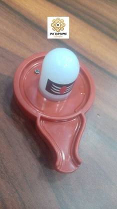 Instaprime lifestyles Shiva Shiv Linga Water Led Sensor for Home Temple Puja Mandir Decorative Showpiece - 10 cm