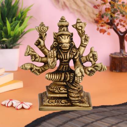 Shreeyash Brass Varahi Amman Statue Idol for Pooja Home Decorative Decorative Showpiece - 6 cm