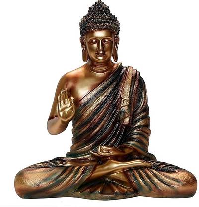 Keshvi Dharmachakra Mudra Buddha Decorative Showpiece  -  35 cm