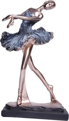 BNF European Style Ballet Dancer Figurine Gift Resin for Entrance Shelf Garden C Decorative Showpiece  -  10 cm