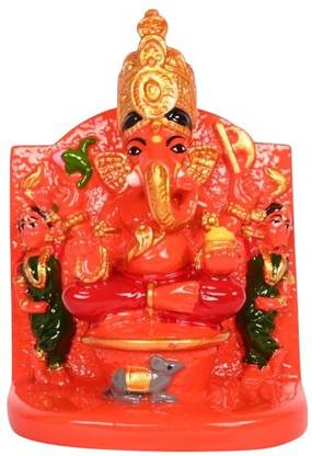 KariGhar Siddhivinayak Ganesh ji Decorative Showpiece  -  10 cm