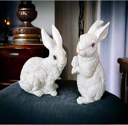 SPGCare SPG 91 Pranav Enterprises Rabbit Set Of 2 Pcs Decorative Showpiece  -  33 cm