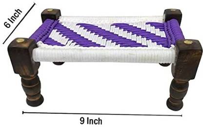 RSS Laddu Gopal Bed Khat for Ladoo Gopal Ji -Wooden Khaat/Cot/Charpai for Kanha Ji Decorative Showpiece  -  13 cm