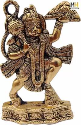 Delhi Gift House Hanuman ji Statue, Panchmukhi Hanuman Murti ,Bajrangbali Decorative Showpiece - 15 cm