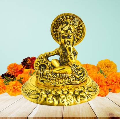 ME&YOU Krishna Ji Murti For Home Temple Decorative Showpiece  -  8.5 cm