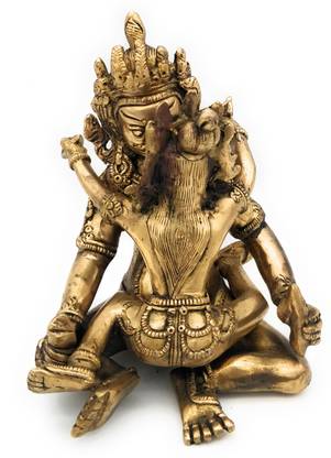 Brass Idols Brass Shakthi Idol | Sakti |Shakti |Statues | Brass Sakthi Statue Decorative Showpiece  -  19 cm