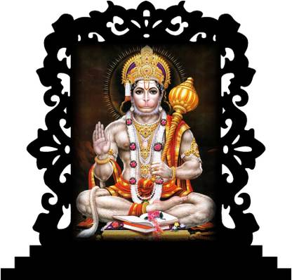 UNIQUE Hanuman idol for Car Dashboard/ Home/ Pooja/ Office/ Study Table/Decoration Decorative Showpiece  -  10 cm