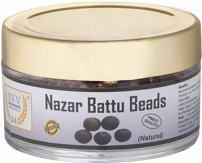 SVV INNOVATIONS 24 Natural Nazar Battu Protection from & Black Magic Evil Eye for Men/Women 5 pcs Decorative Showpiece  -  5 cm