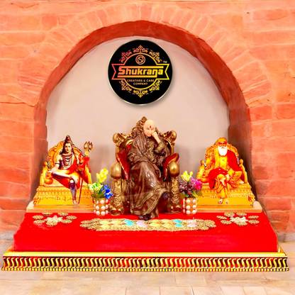 SHUKRANA CREATIVES AND CARE Guru Ji Darbar Swaroop Large Decorative Showpiece  -  17.7 cm