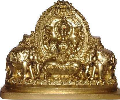 tskutty GAJALAKSHMI / LAXMI / GAJALAKSHMI DEVI Decorative Showpiece  -  14 cm