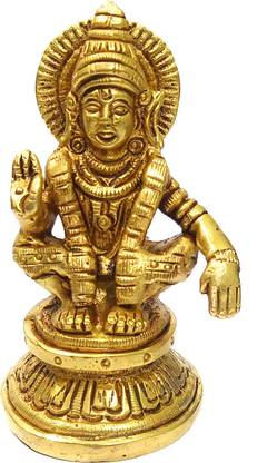 Ayyappantraders Ayyappan Idol | Sabarimala Dharmasastha Staue| Ayyappa Swamy Statue Decorative Showpiece  -  8 cm