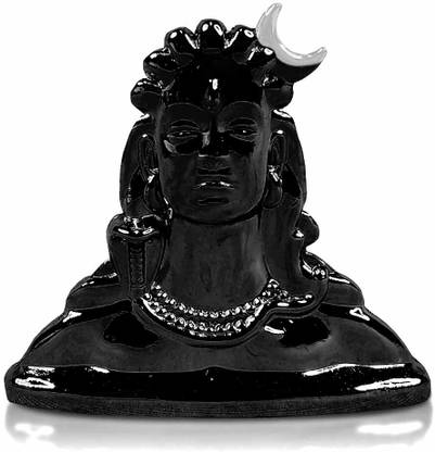 De-Ultimate Black Shiv/Mahadev/Adiyogi Double Side God Stand for Home/Office Décor Decorative Showpiece  -  5.5 cm