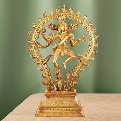 divineind The Graceful Nataraja Atop Apasmara Brass Decorative Showpiece  -  50 cm