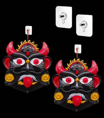 FlyTouch Nazar Battu/Drishti Bommai Gombe For Home, Office, Shops Wall Door Hanging D Decorative Showpiece  -  31 cm