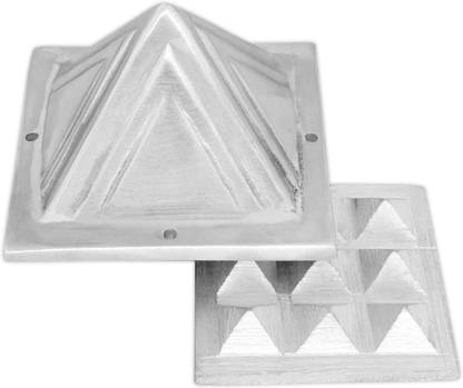vastu vardan Vastu Aluminum 2-Layer Pyramid For Vastu Shastra Remedy { Pack of 1 } Decorative Showpiece  -  5.8 cm