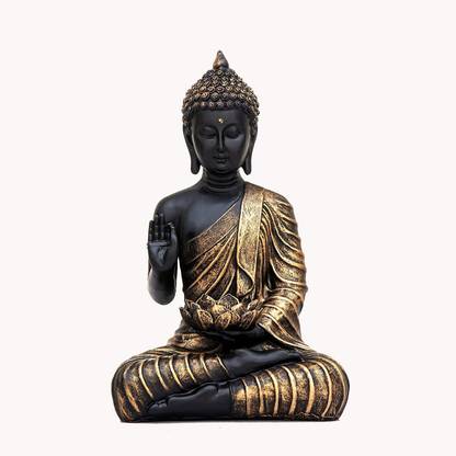 SHREE RAM IMPEX Polystone Home Décor Showpiece Figurine | Decorative Items Buddha Idol Statue Decorative Showpiece  -  26 cm