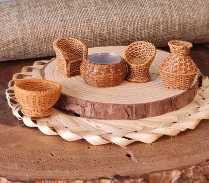 prajna 1 Set Miniature Sitting Sofa Set for Unique Gift Decorative Showpiece  -  3 cm