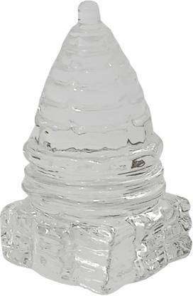 Purpledip Crystal Quartz Sri Yantra Lakshmi Yantra Sri Chakra Decorative Showpiece  -  5 cm