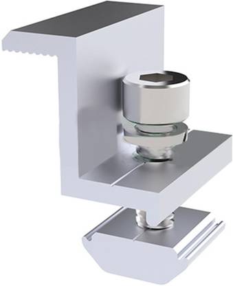 Lyla 4x Solar Panel Mounting Brackets Adjustable End Clamp fit 35mm Framed Panel Decorative Showpiece  -  10 cm
