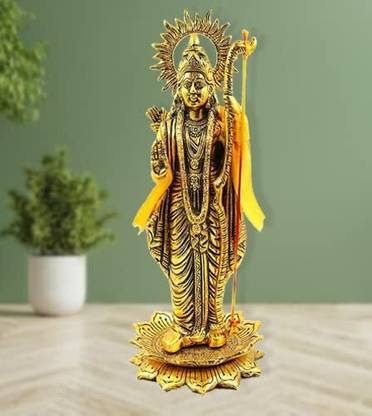 mark india Shree Ram Statue for Mandir Pooja Metal Lord Shree Ram Statue/ Idol Decorative Showpiece  -  30 cm