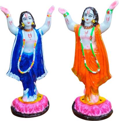 AAMAR HANDCRAFT gour nitai idol Decorative Showpiece  -  10 cm